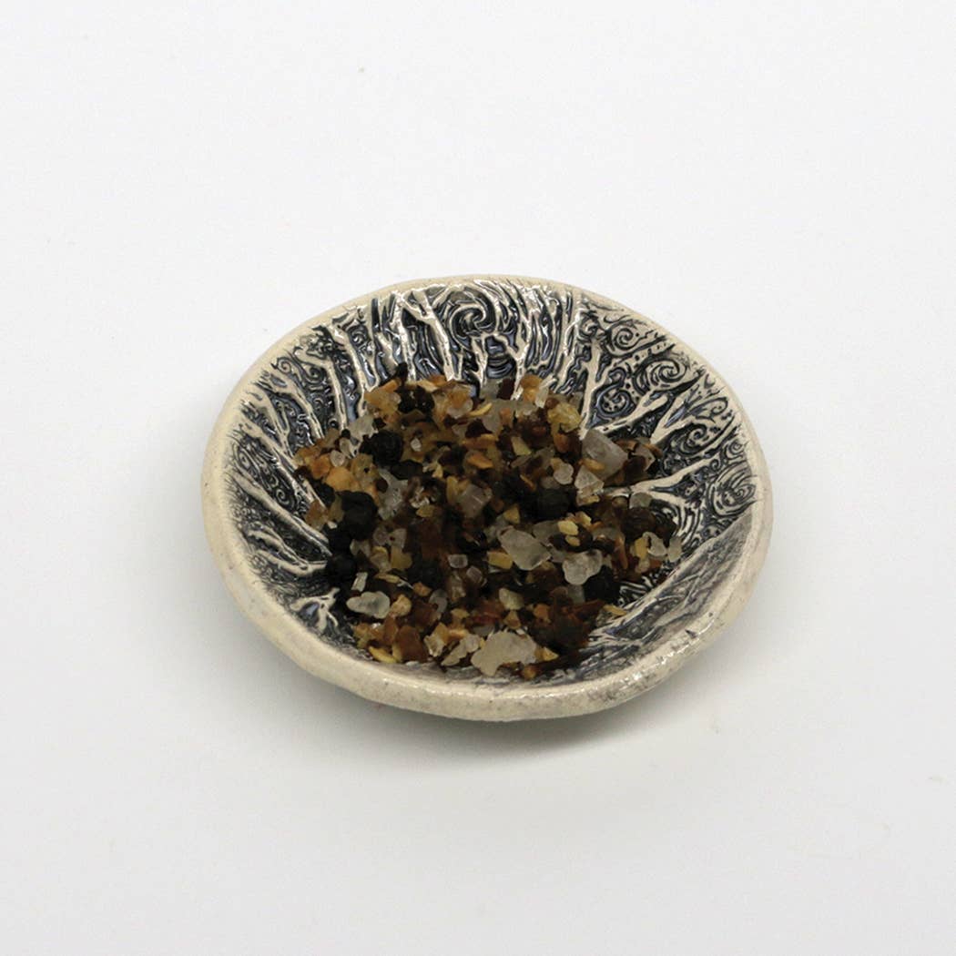 Pottery Dish Bowl - Tree Moon