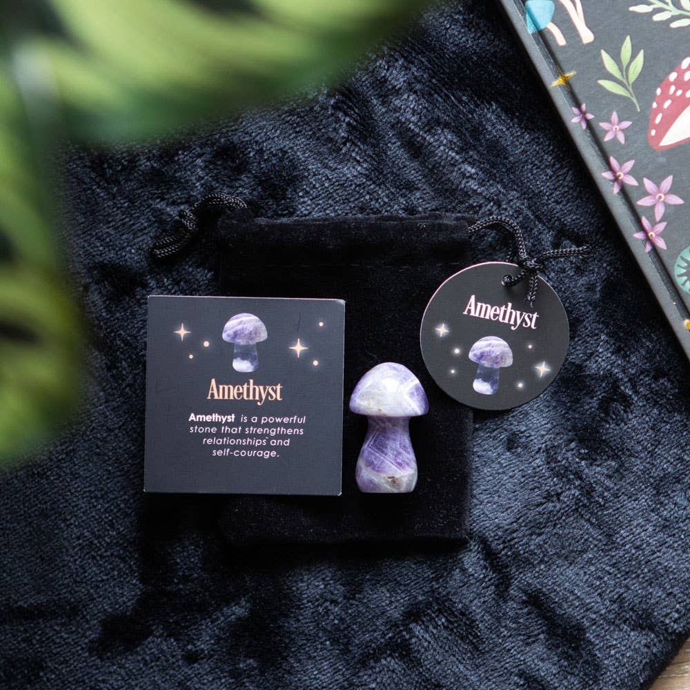 Magical Amethyst Crystal Mushroom