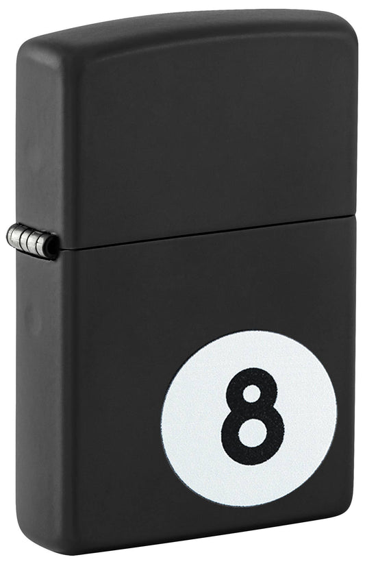 Zippo Billiards 8-Ball Black Matte Windproof Lighter