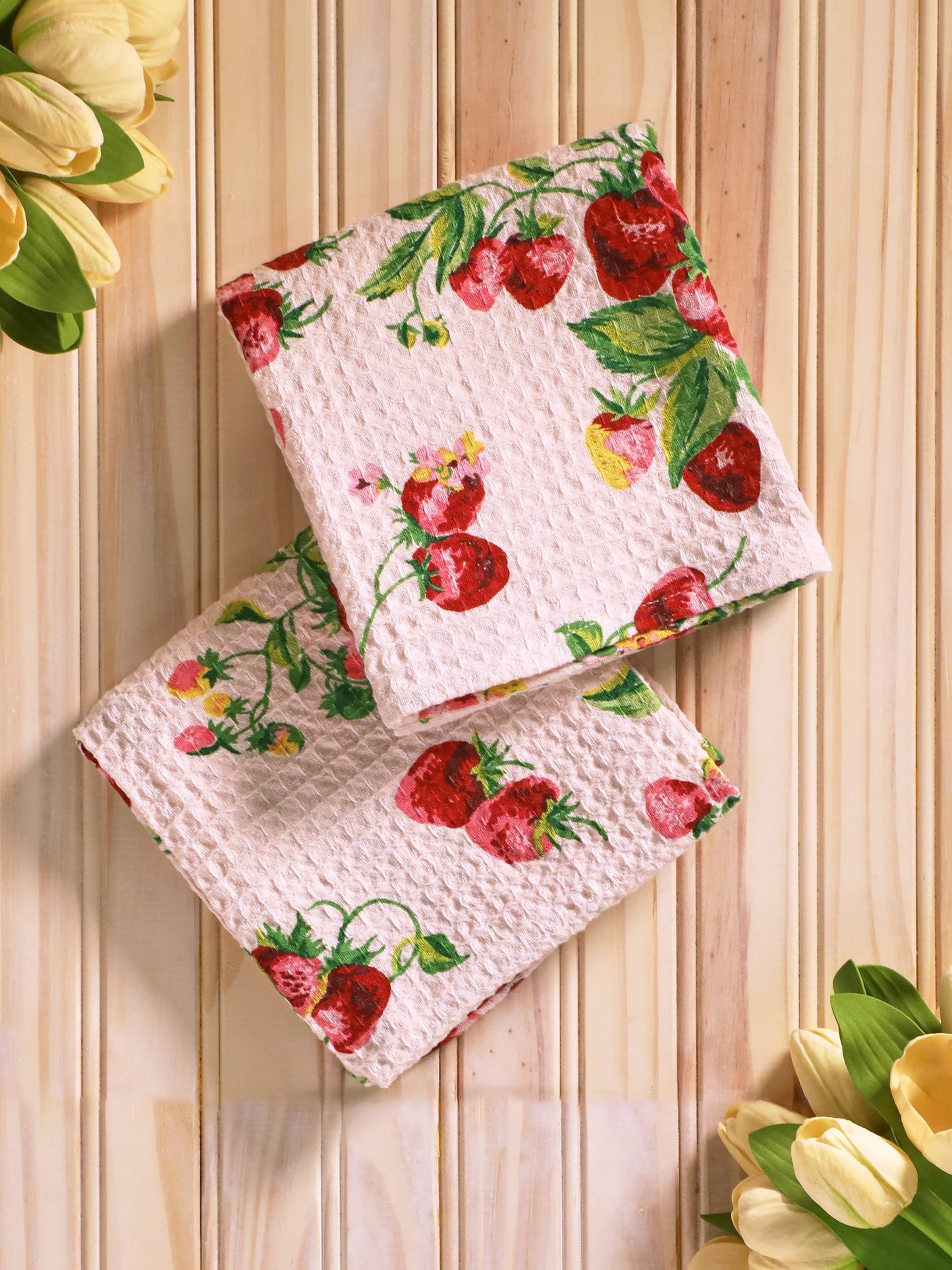 Strawberry Basket Tea Towel