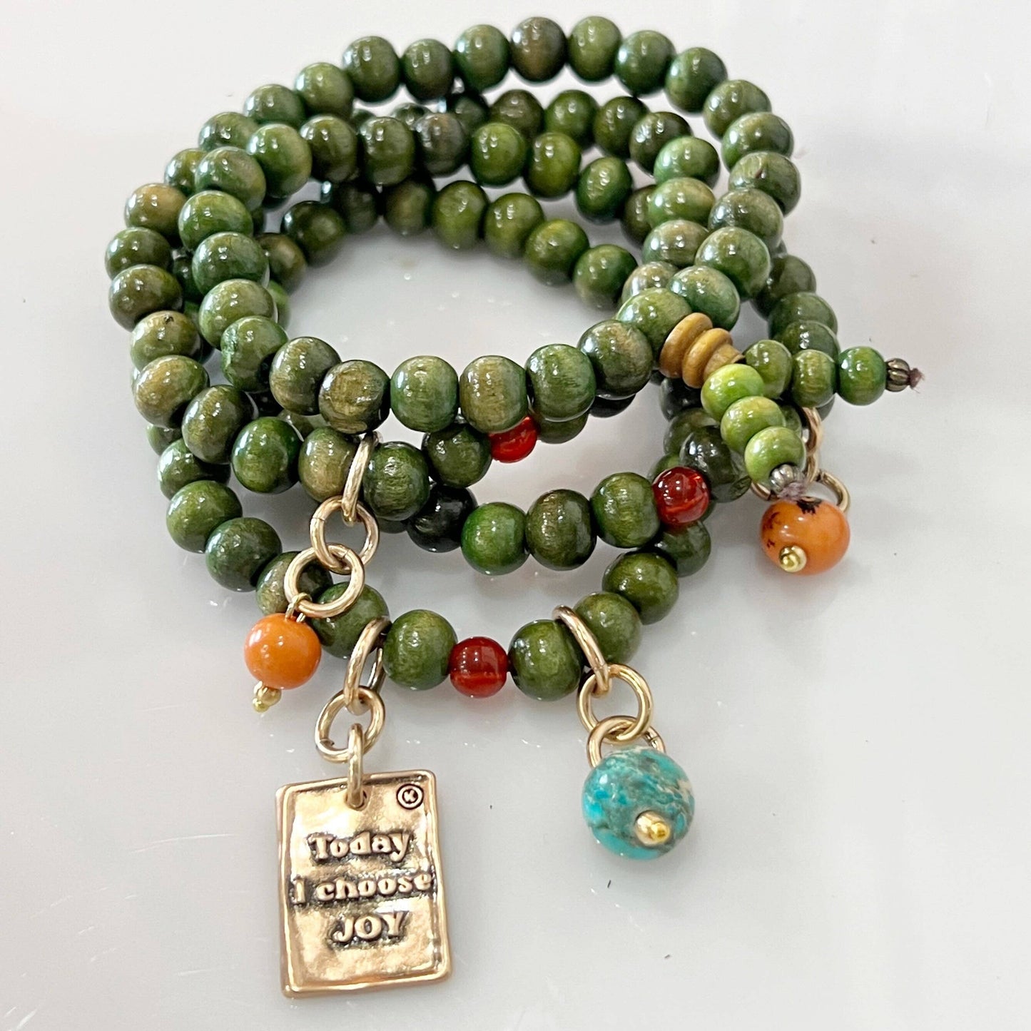 TODAY I CHOOSE JOY | Boho Wrap: Natural / S/M / Gold