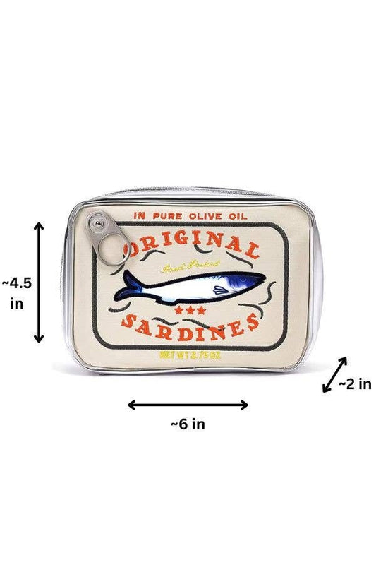 Sardine's Tin Can Gift Cosmetic Bag : Cream