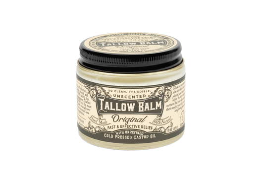 Tallow Balm Original- Unscented with Organic Castor Oil