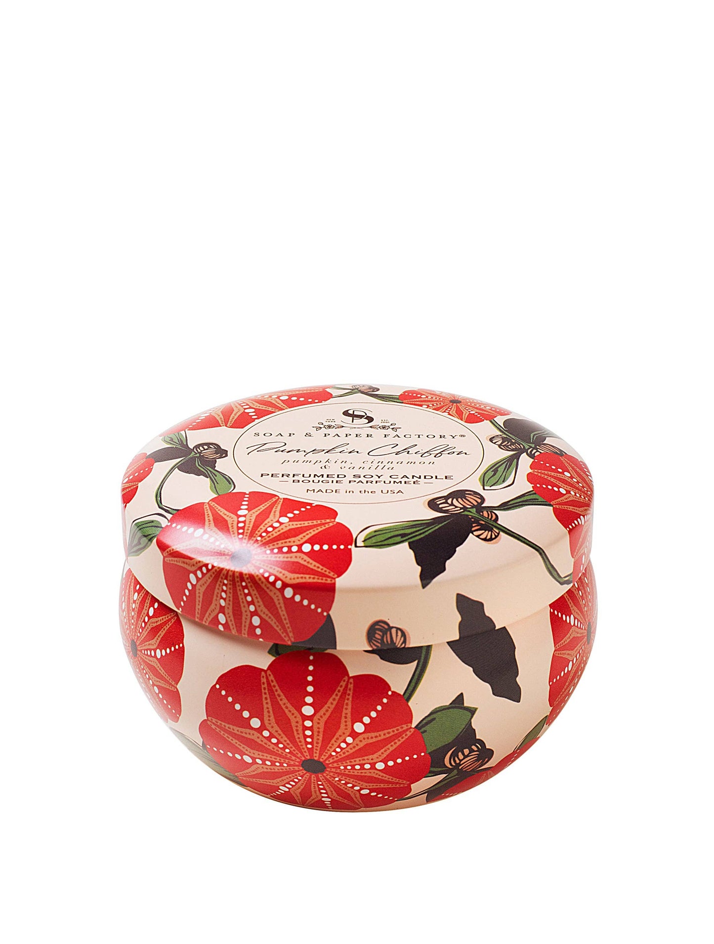 Pumpkin Chiffon Large Tin Soy Candle