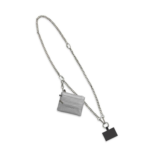 Clip & Go Crossbody Phone Accessory : Silver