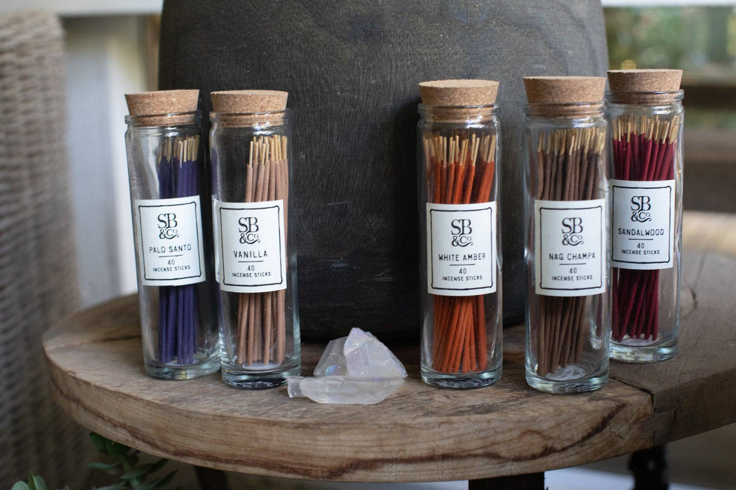 Sandalwood Incense in Glass Jar