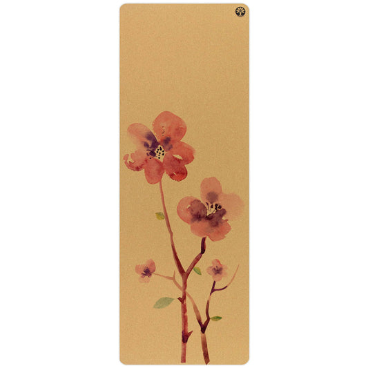 Blossom Aura Cork Yoga Mat: 72" x 26"