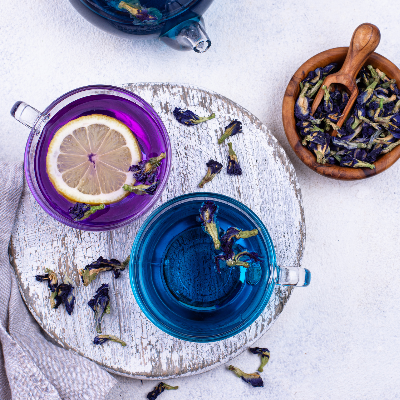 Butterfly Pea Flower Infused Raw Honey, Blue Butterfly Pea: 9oz