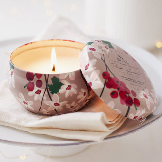 Flowering Currant Large Tin Soy Candle