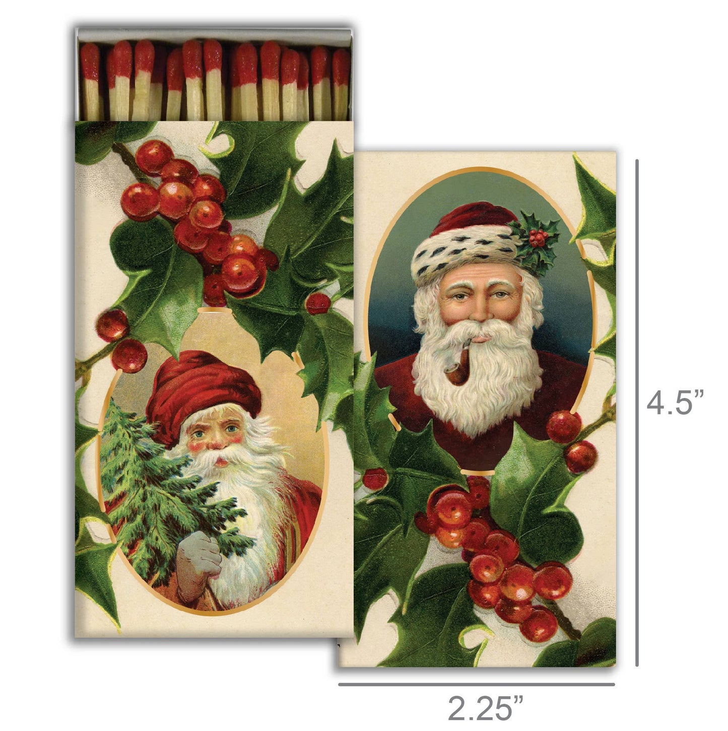 Matches - Santa And Holly