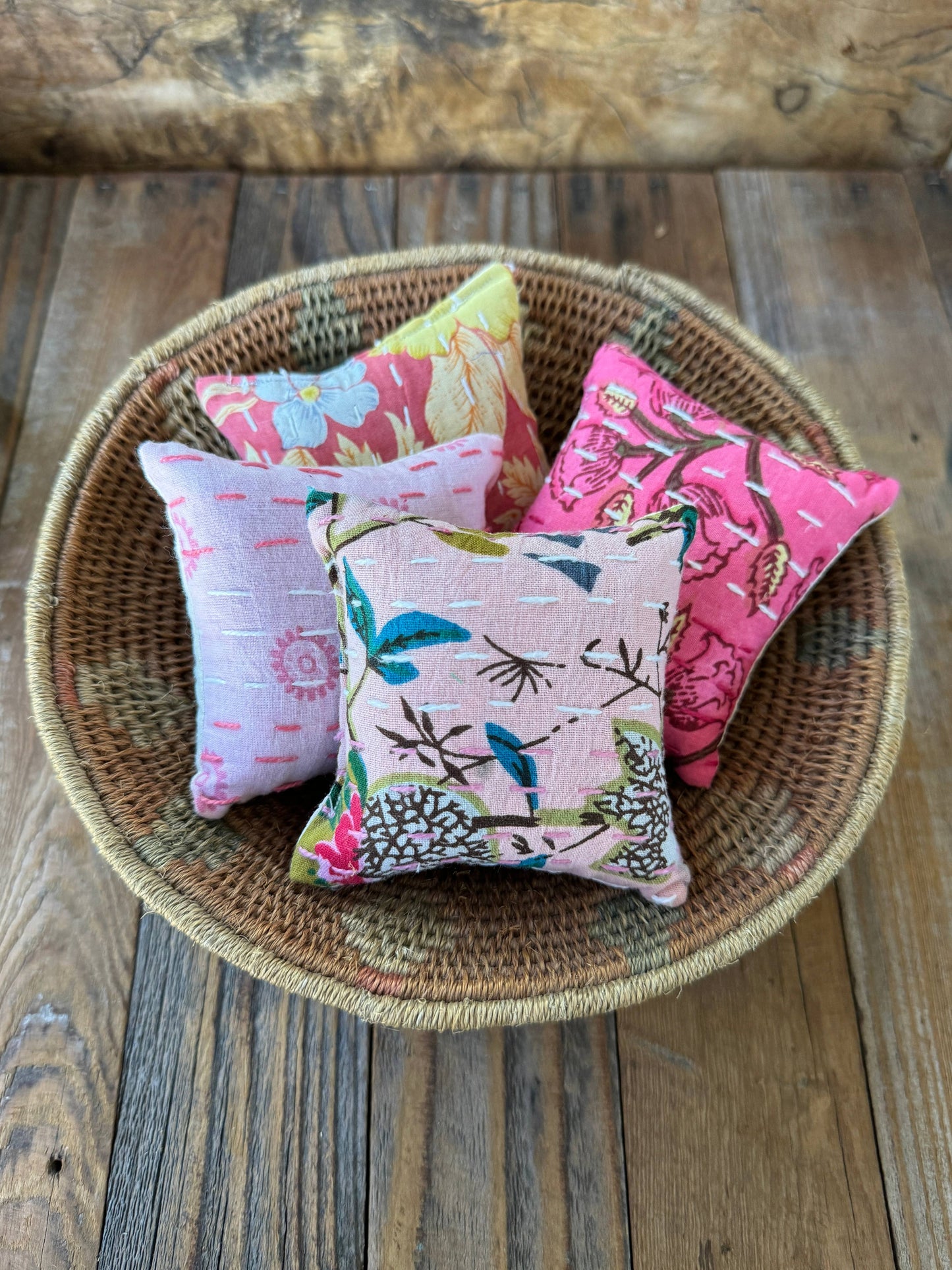 Pink Square Lavender Sachet