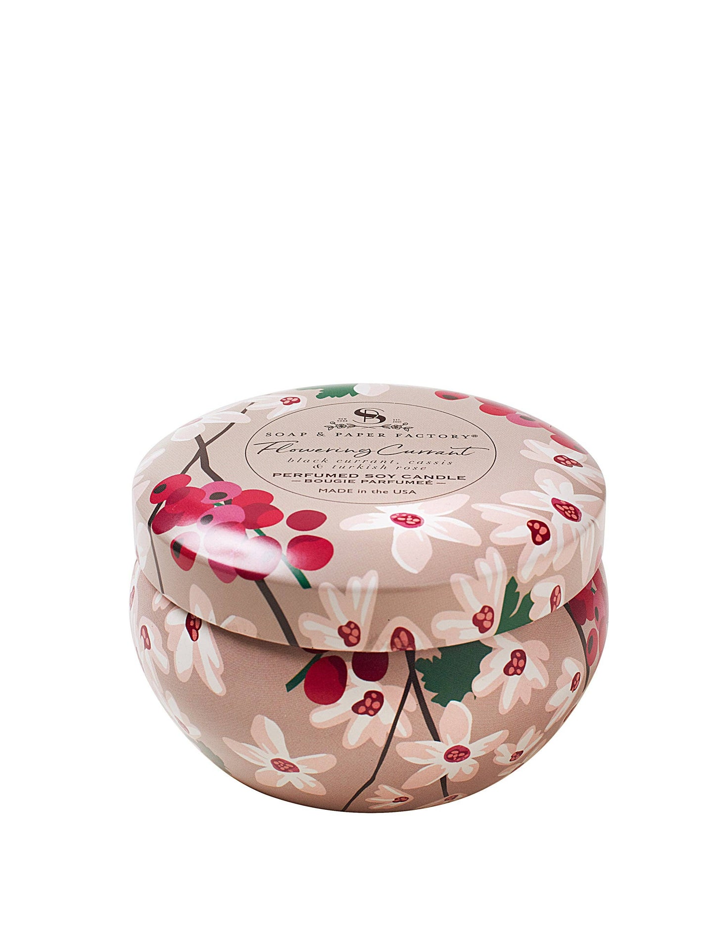Flowering Currant Large Tin Soy Candle