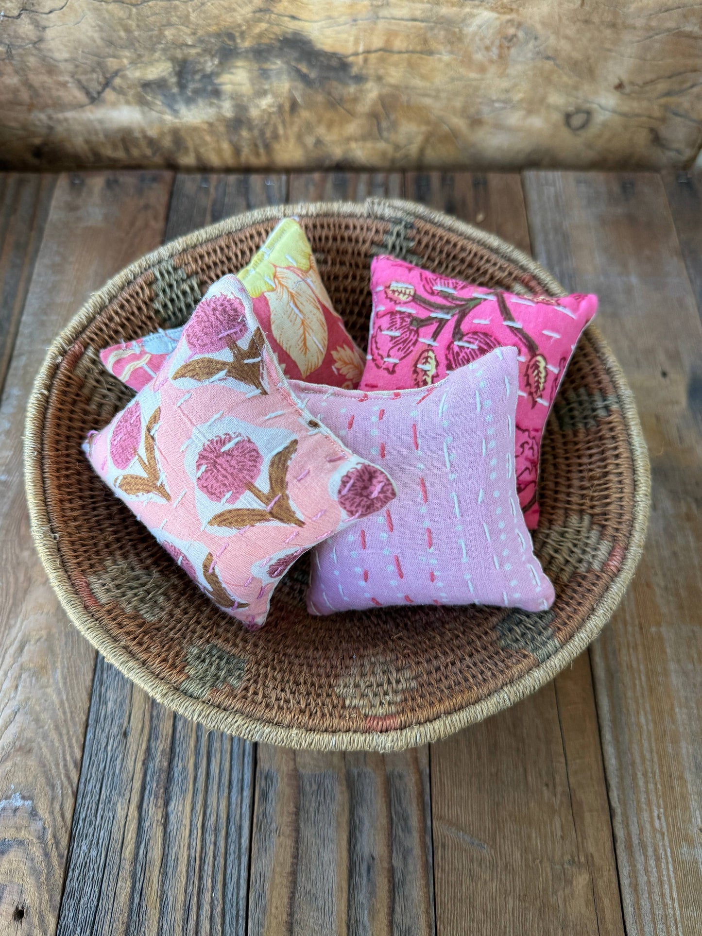 Pink Square Lavender Sachet