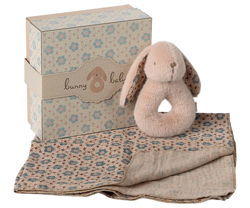 Bunny rattle set - Powder