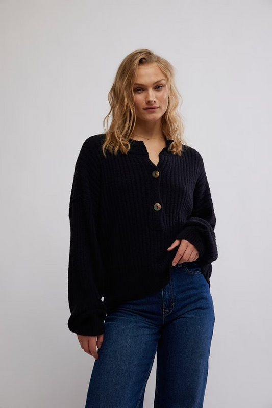Cocoa Henley Sweater