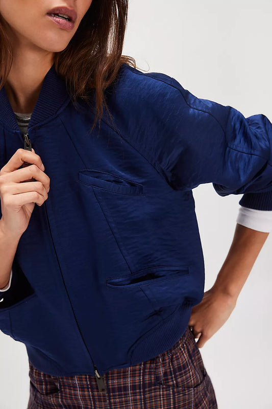 Ellie Satin Bomber