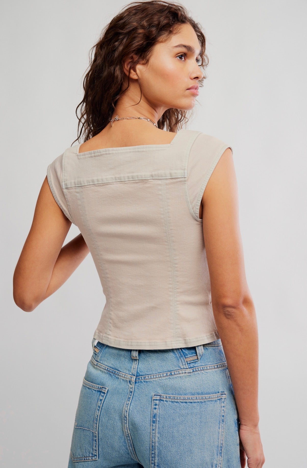 Marilyn Denim Corset