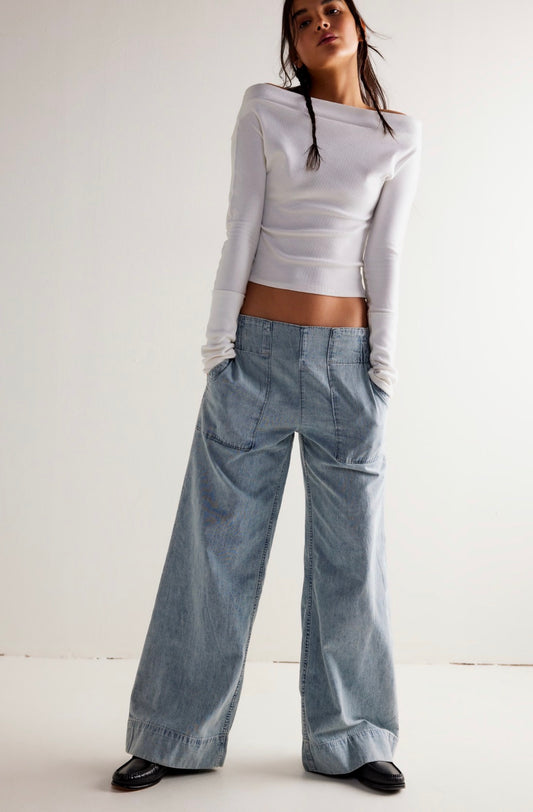 Breezy Denim Pull On