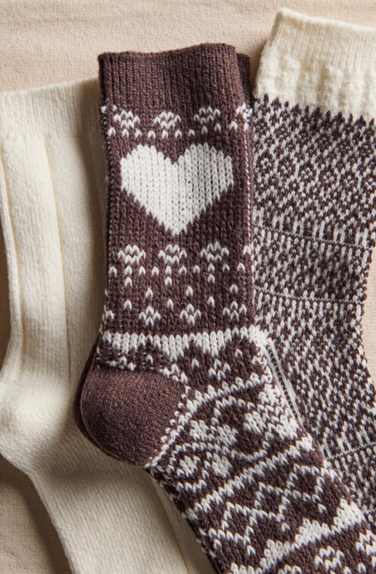Nordic Knit Sock - Pack of 3