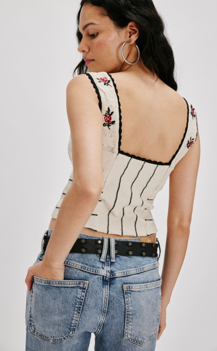 ROSE BUD KNIT TOP