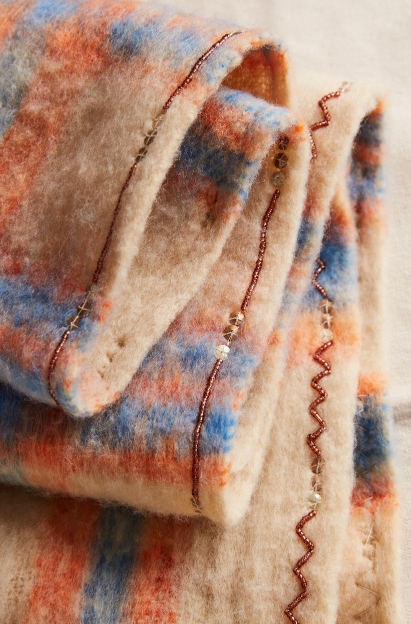 Highland Plaid Skinny Scarf