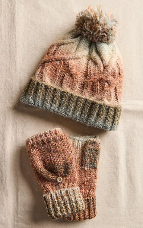 Rainbow Run Hat and Gloves Set