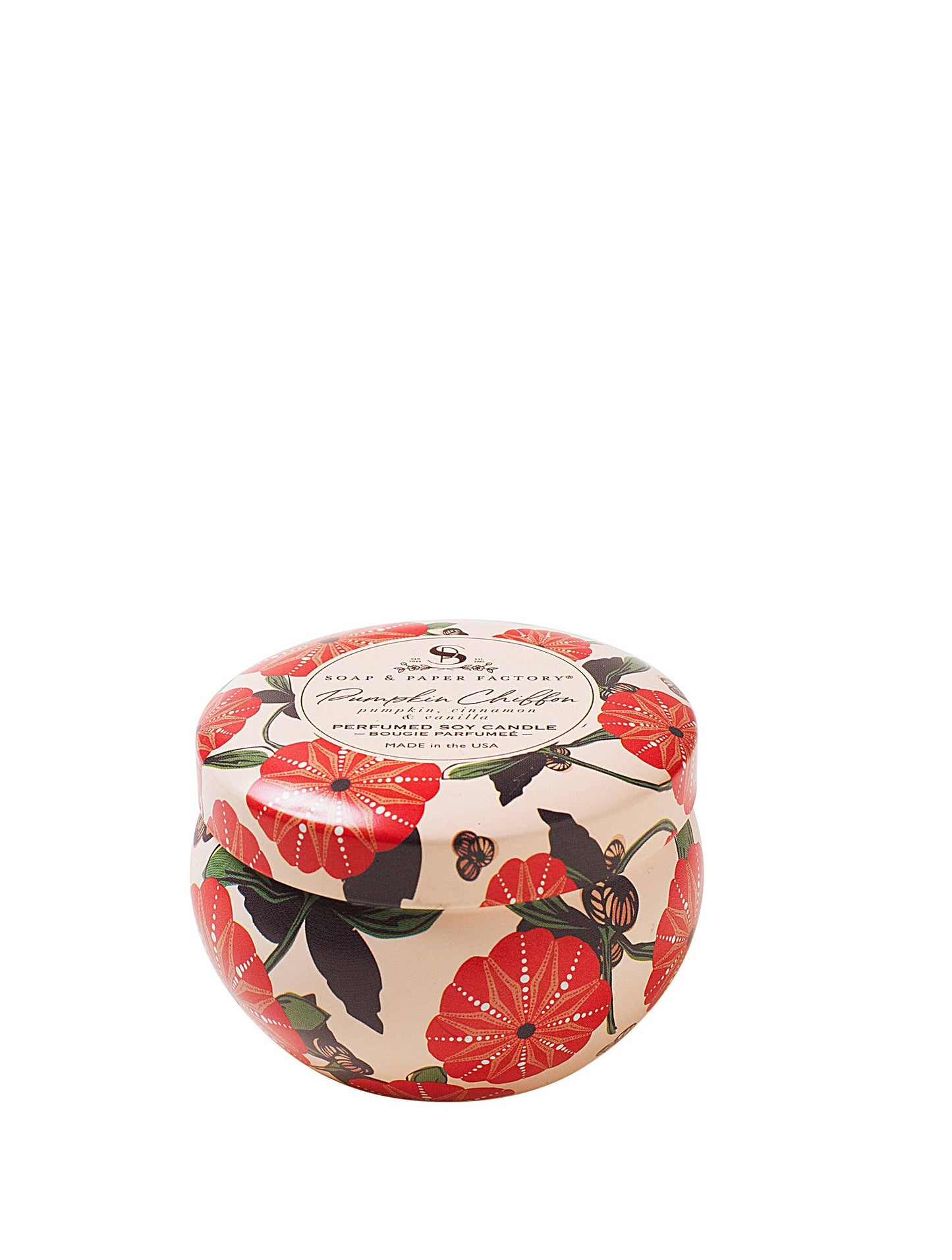 Pumpkin Chiffon Small Tin Soy Candle