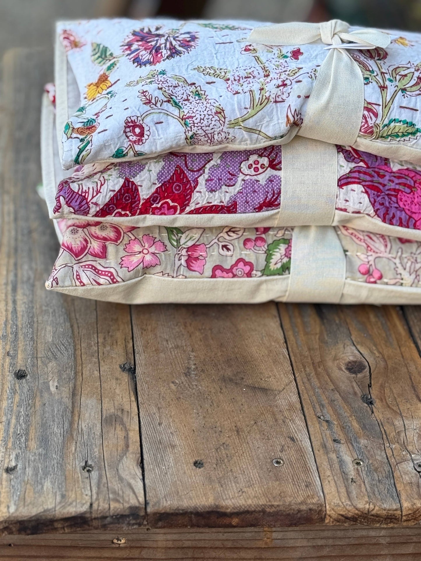 Pink Print Lavender Tummy/Neck Pillows