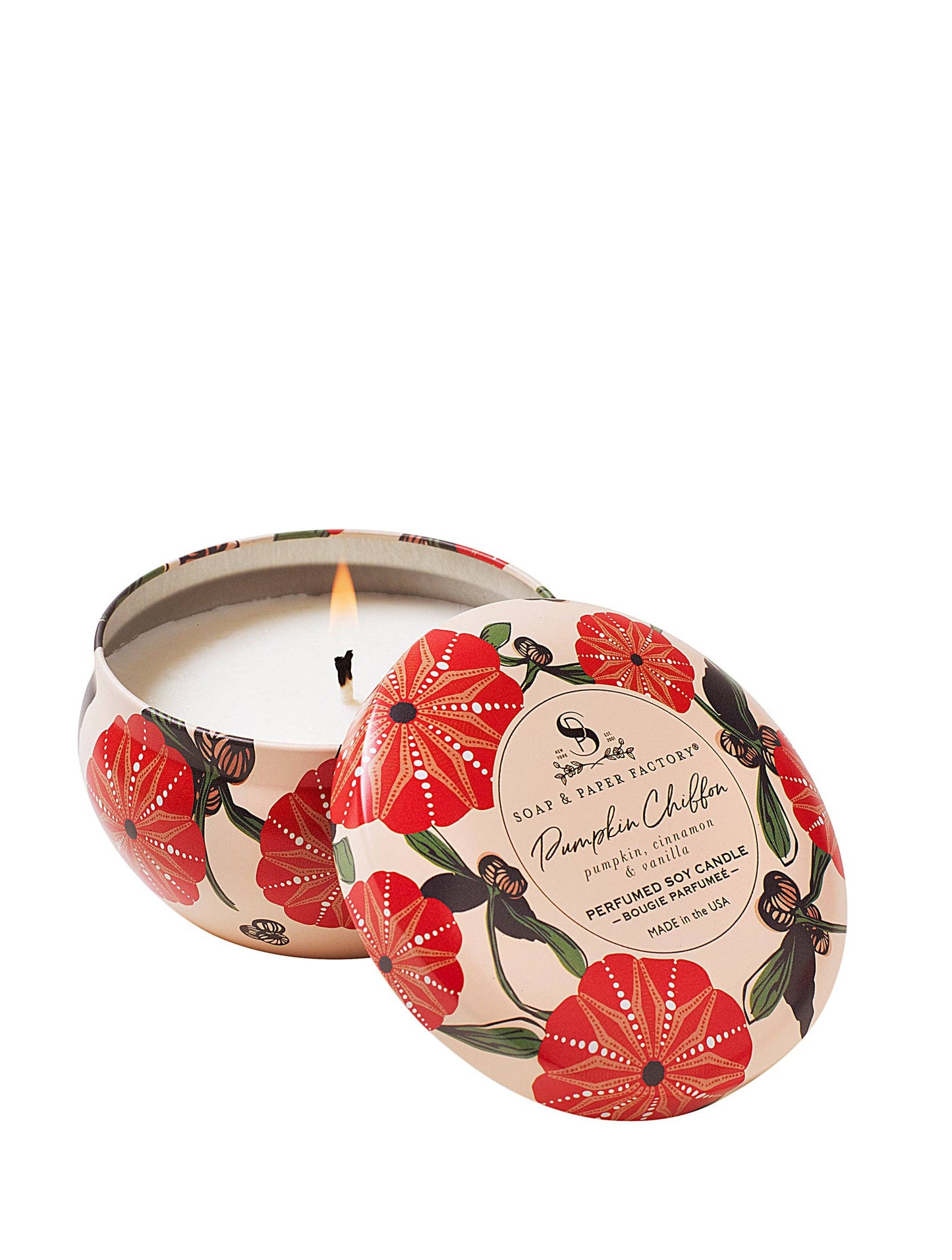 Pumpkin Chiffon Large Tin Soy Candle