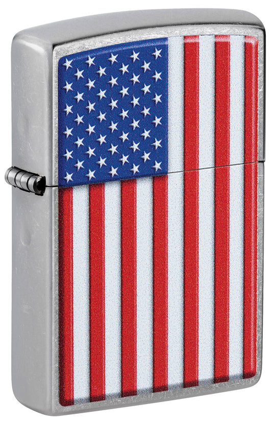 Zippo Patriotic Street Chrome Windproof Lighter