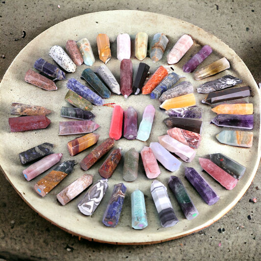 Assortment of Crystal Points Towers, Healing Party Favors