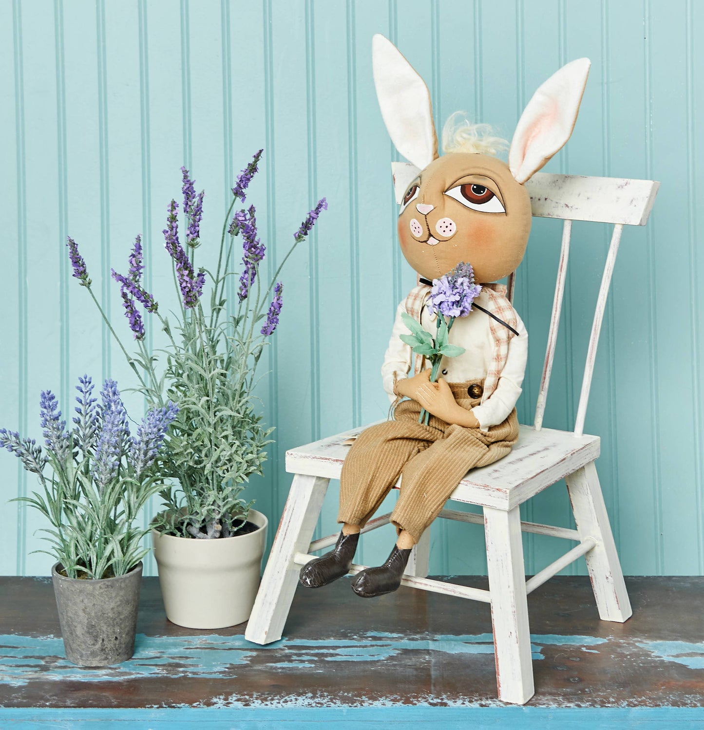 Wilbur Rabbit Gathered Traditions Art Doll