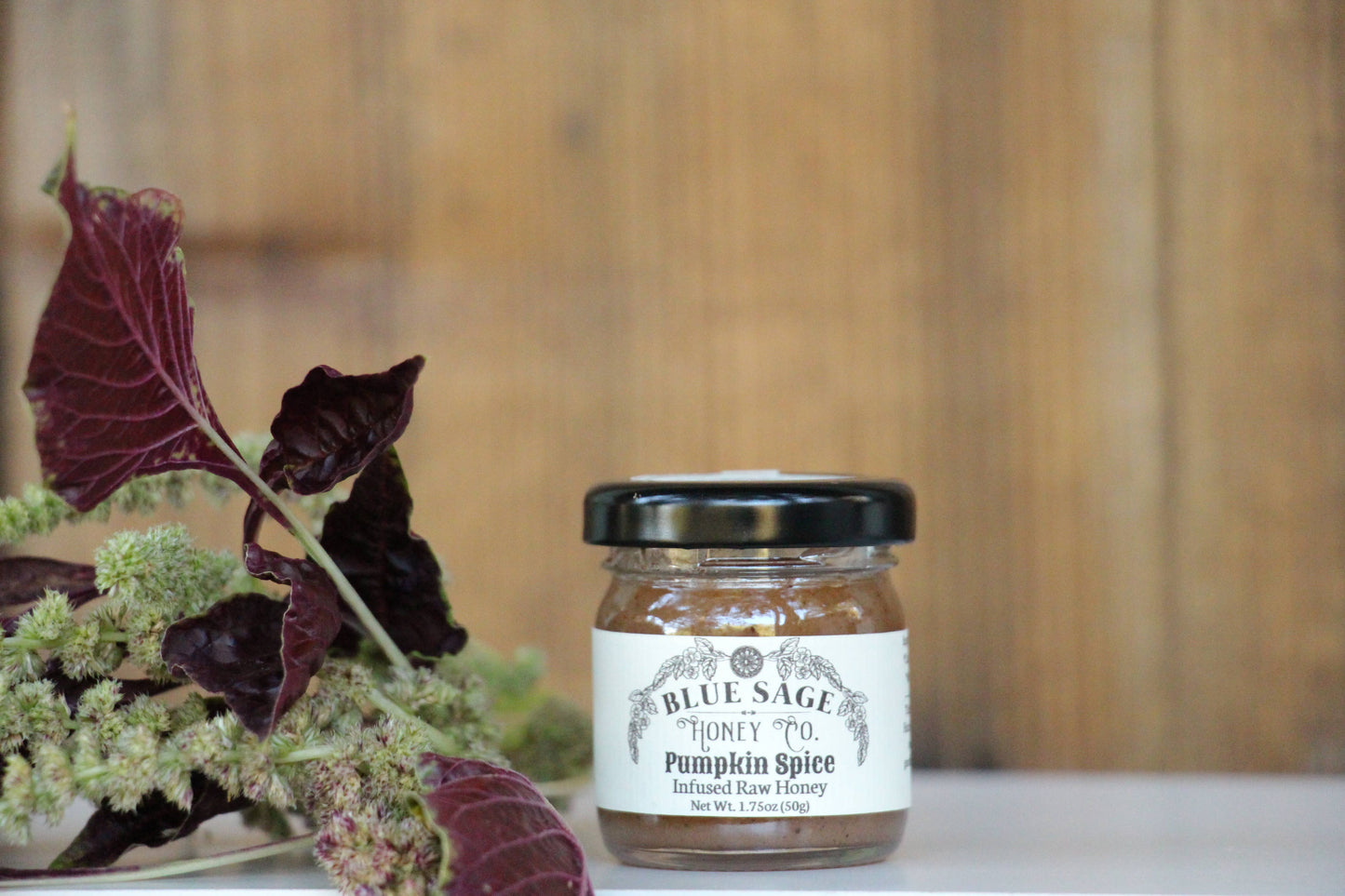 Pumpkin Spice Infused Raw Honey, Halloween, Thanksgiving: 1.75oz