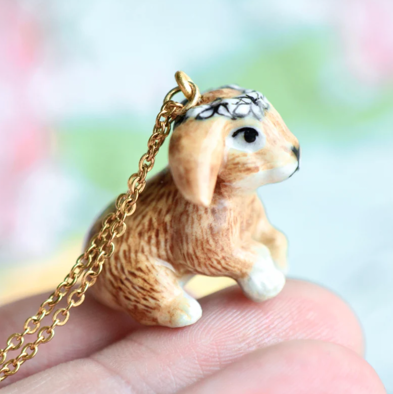 Spring Bunny Necklace