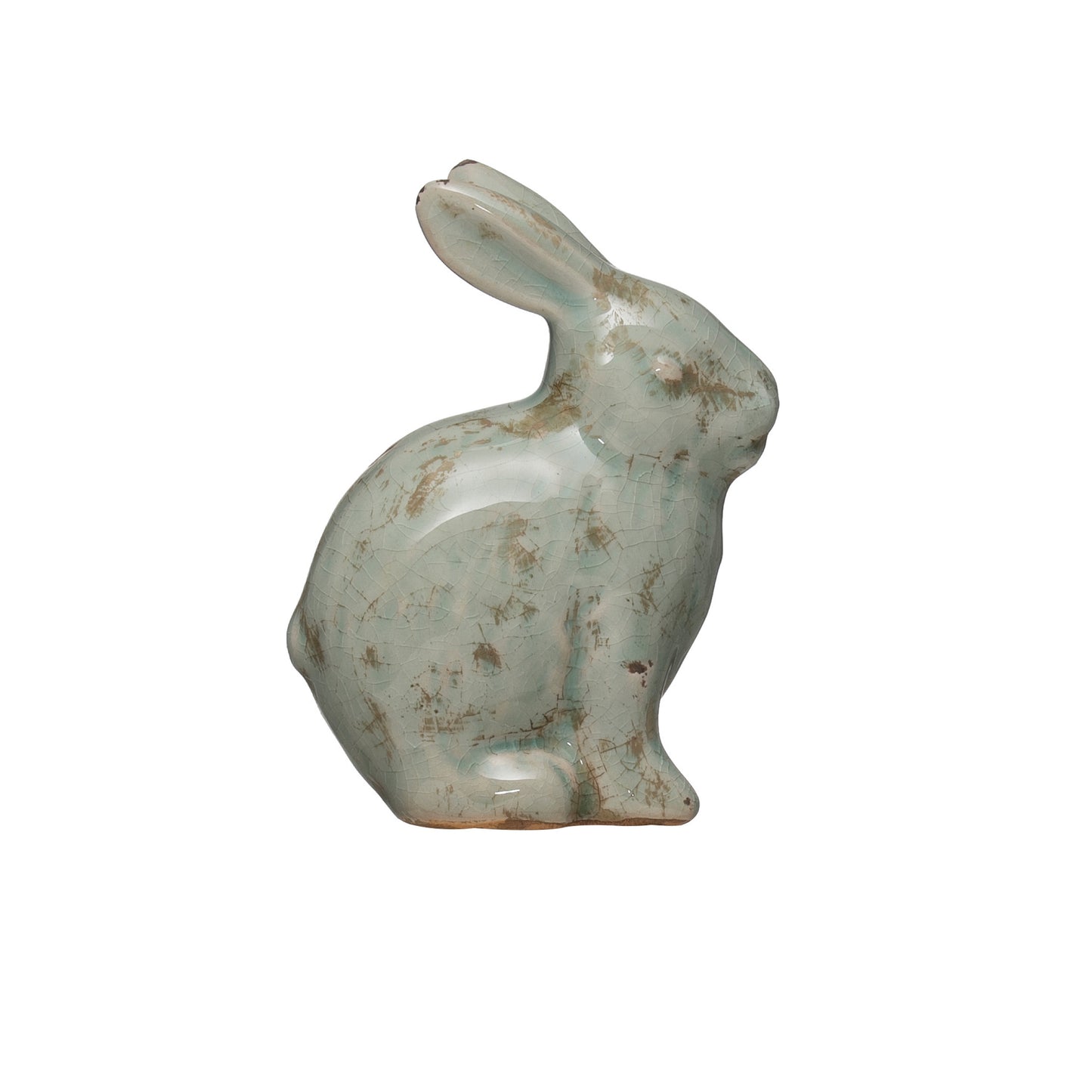 distressed terracotta aqua rabbit