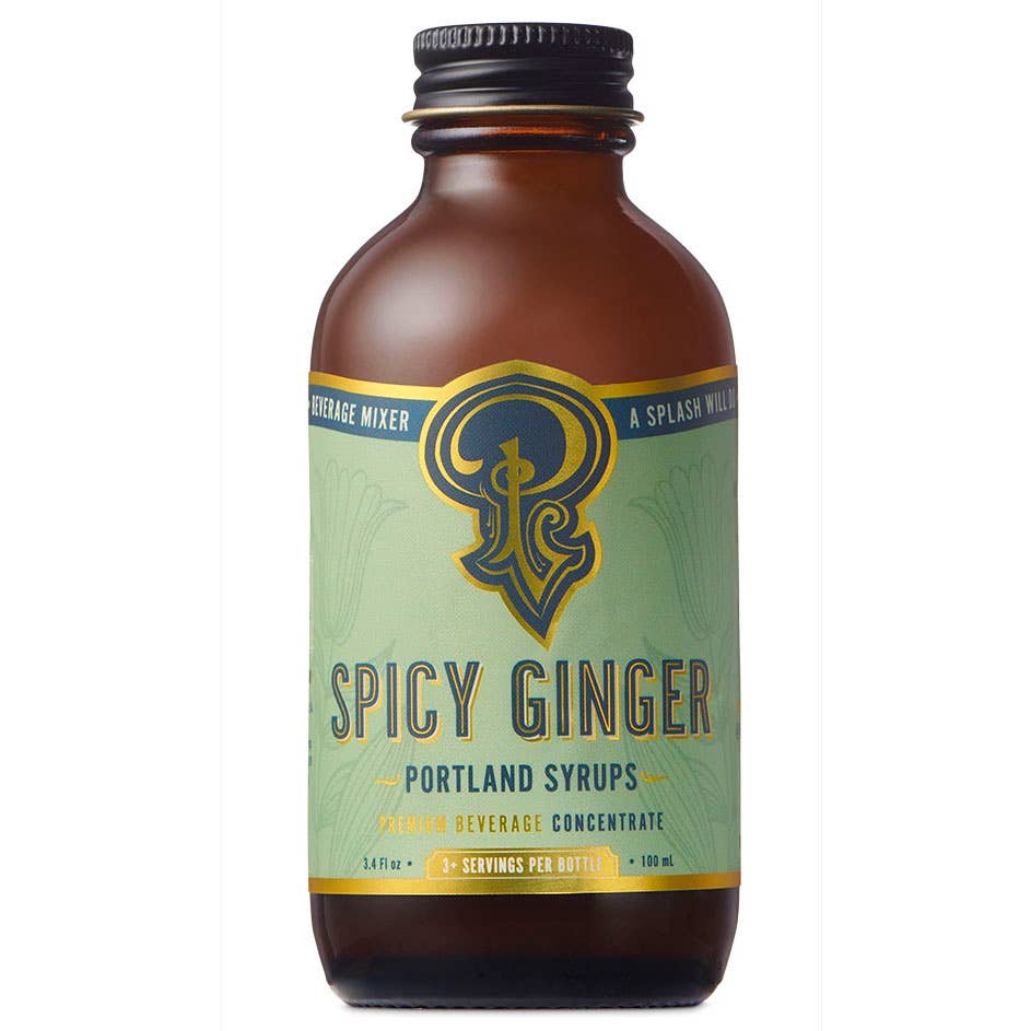 Spicy Ginger Syrup 3.4oz - cocktail / mocktail drink mixer