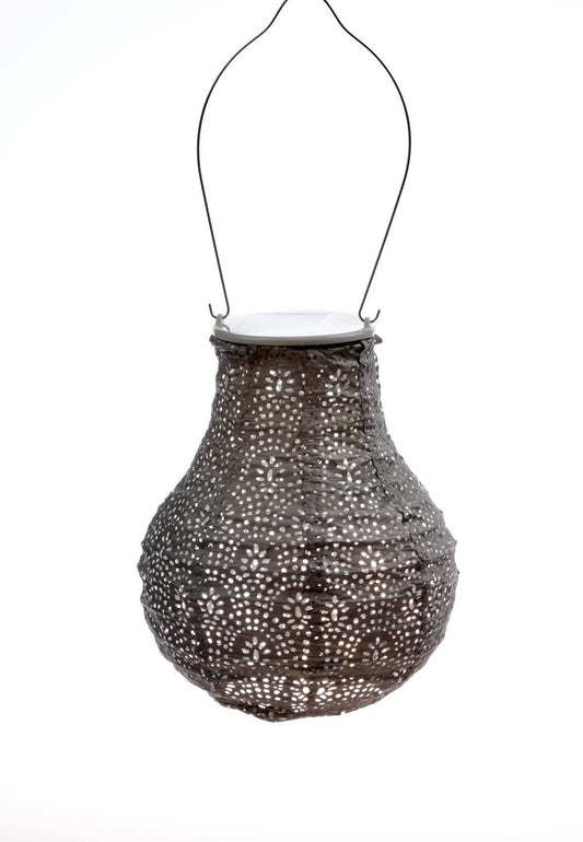 Bulb Fan Lantern, Taupe