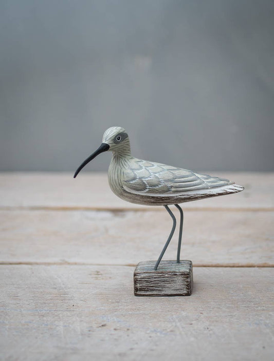 Mini Curlew - 4.5"H - Hand Carved Ornament