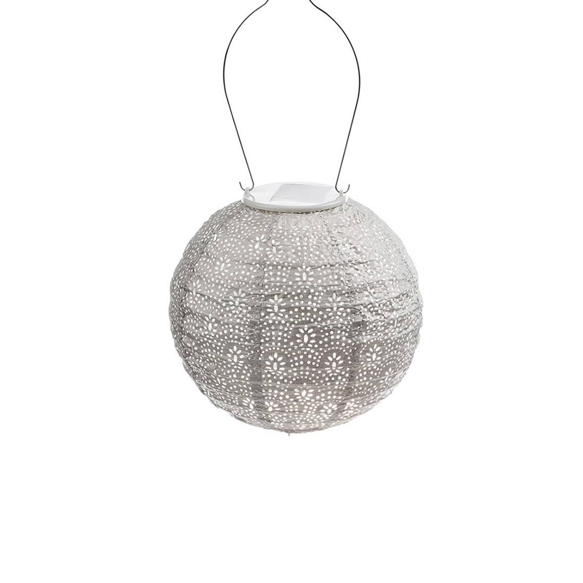 Round Fan Lantern, Light Taupe