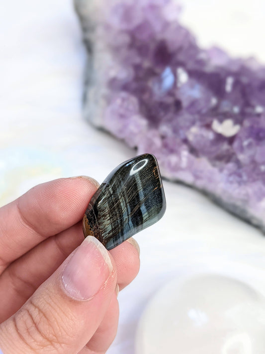 Tumbled Blue Tiger's Eye | Goddess Provisions