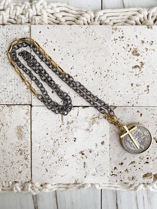 Relic Necklace: Mixed Metal 30"