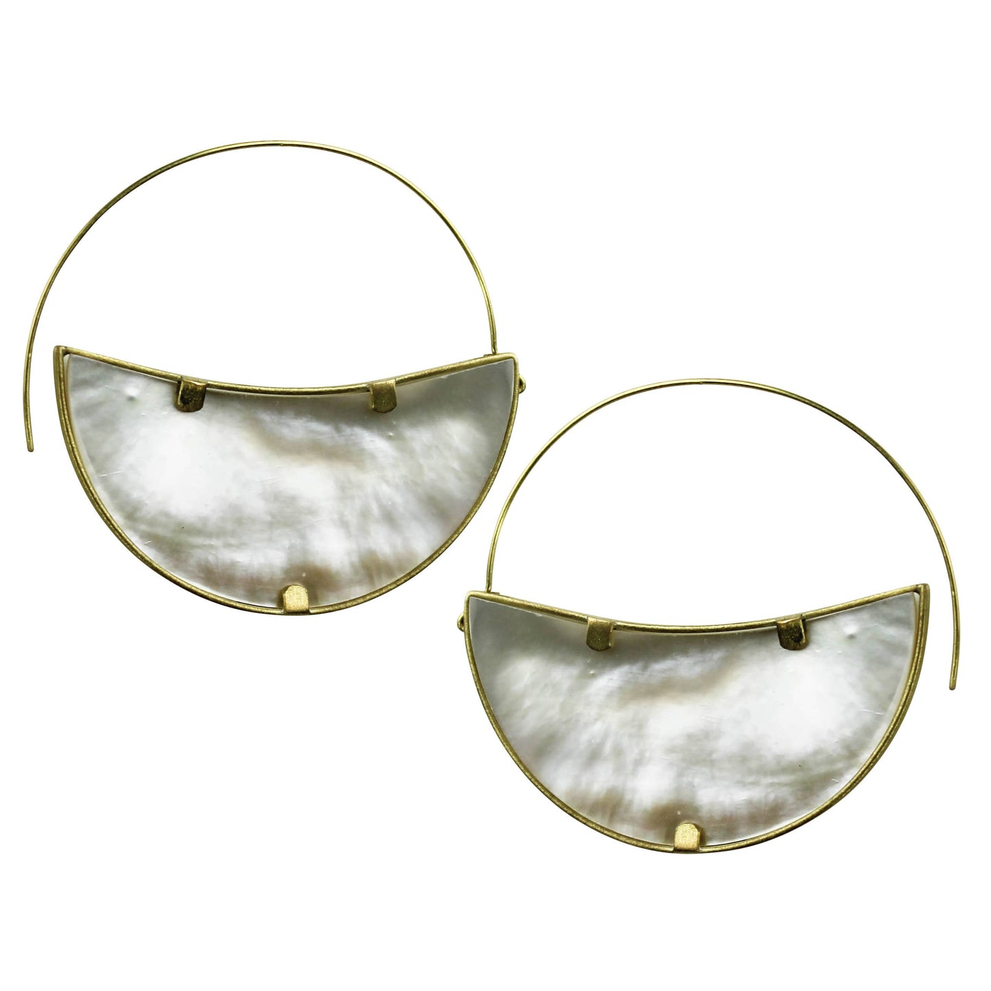 Layla Earrings, Mother of Pearl