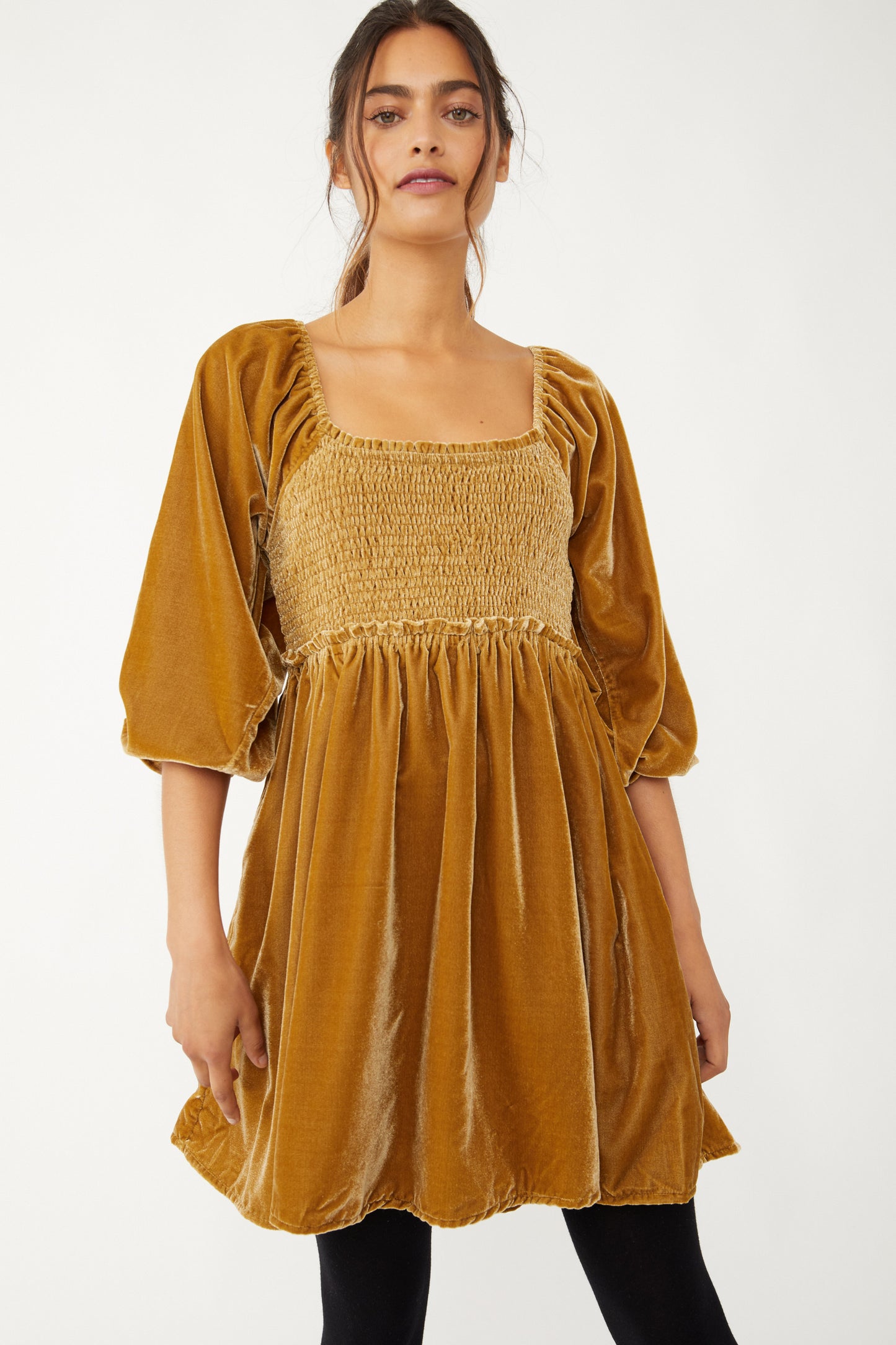 Daphne Velvet Sleeve mini