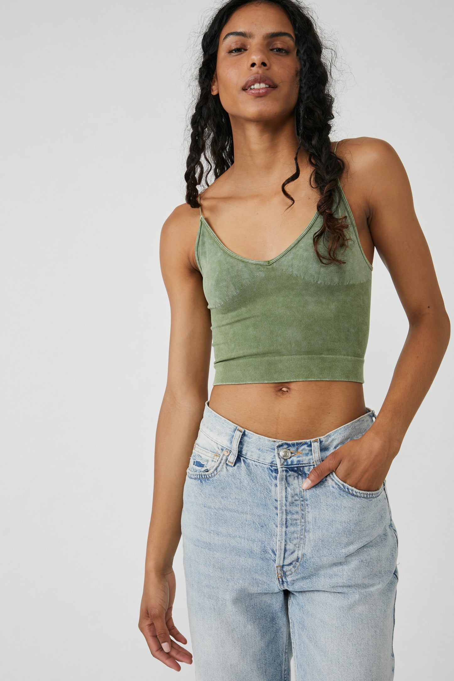 Ribbed V-neck Brami