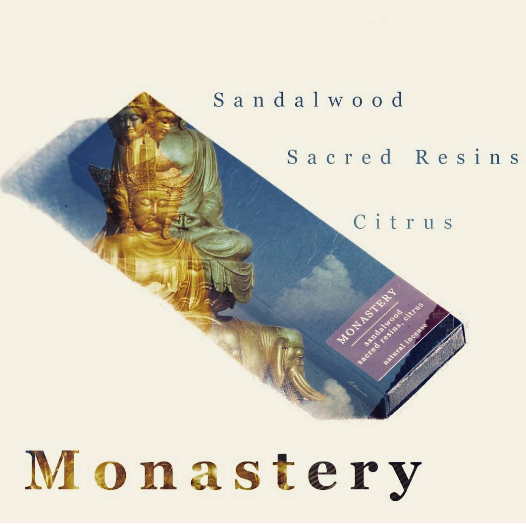 MONASTERY (Sandalwood, Sacred resins, Citrus) Incense Sticks