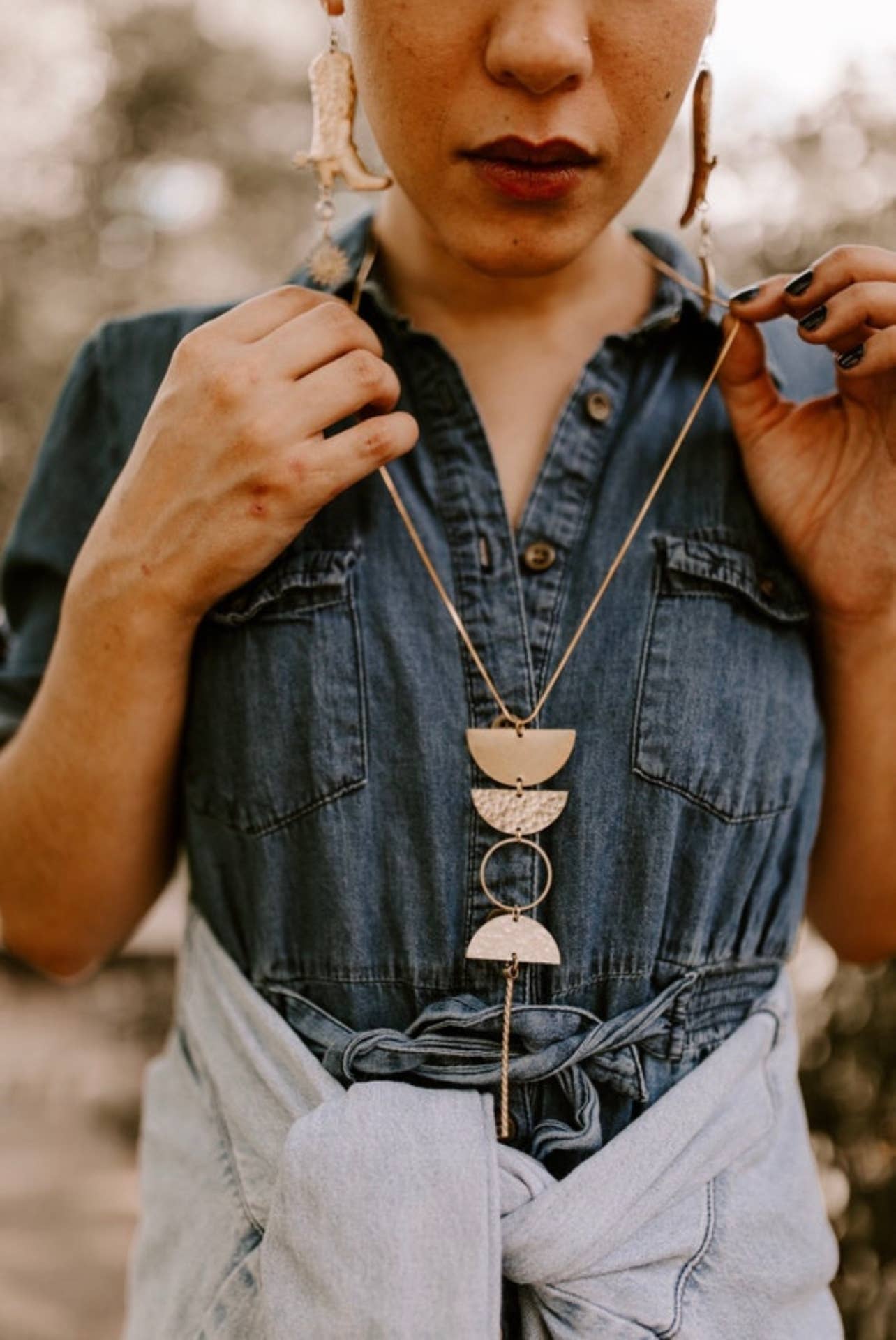 Phases of Women Necklace