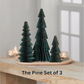 Honeycomb trees, vintage folding paper, Christmas