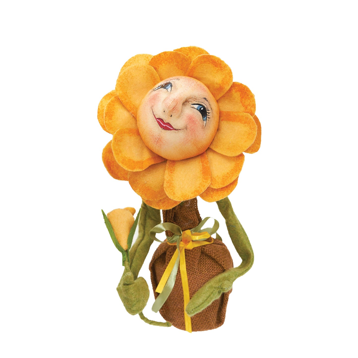 Buttercup Sunflower Gathered Traditions Figurine
