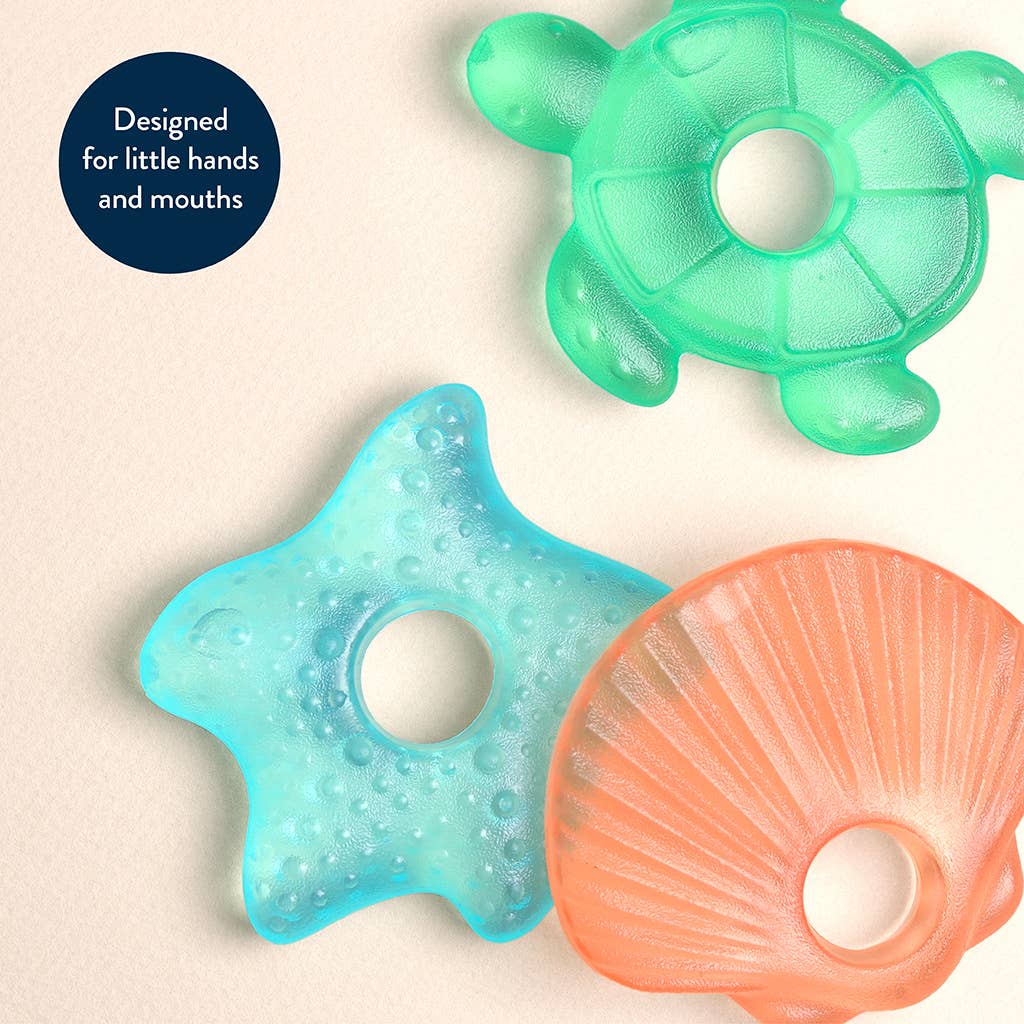*NEW OPTION* Cutie Coolers™ Water Filled Teethers (3-pack): Seaside