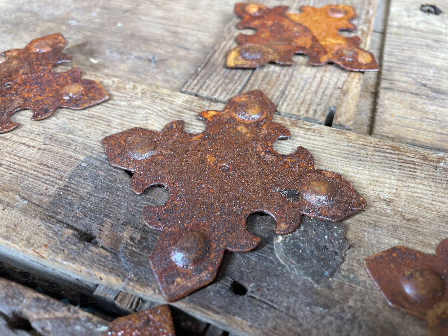 Great Buy-ER-Rustic Iron Medallions- 3 inches-Iron Hardware